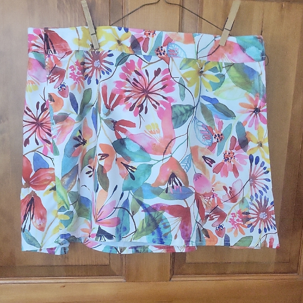 Ripskirt Hawaii Pink and White A-Line Mini Skirt Resort Wear